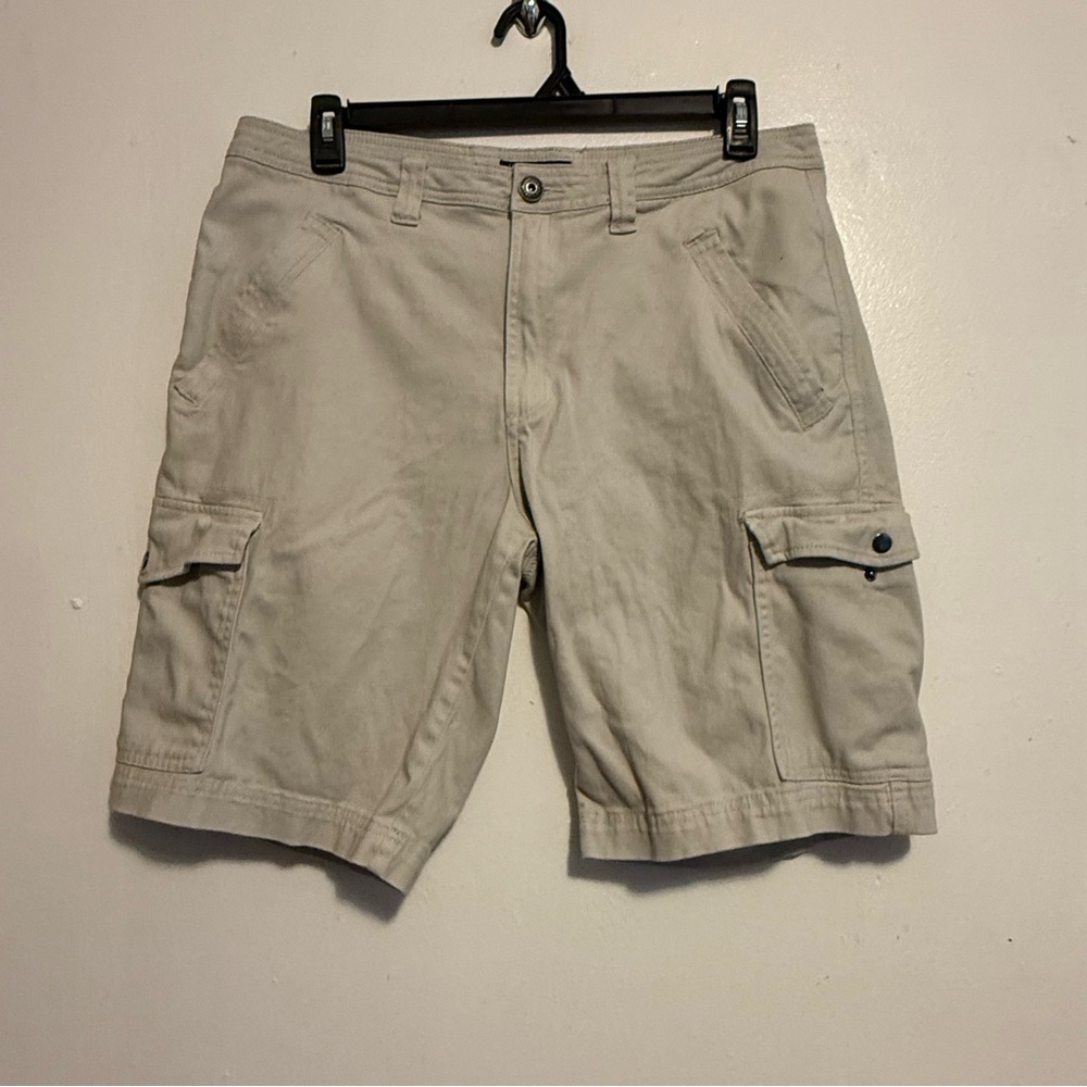 INC International Concepts Men's Light Tan Cargo Shorts Size 36W Pockets‎ preppy